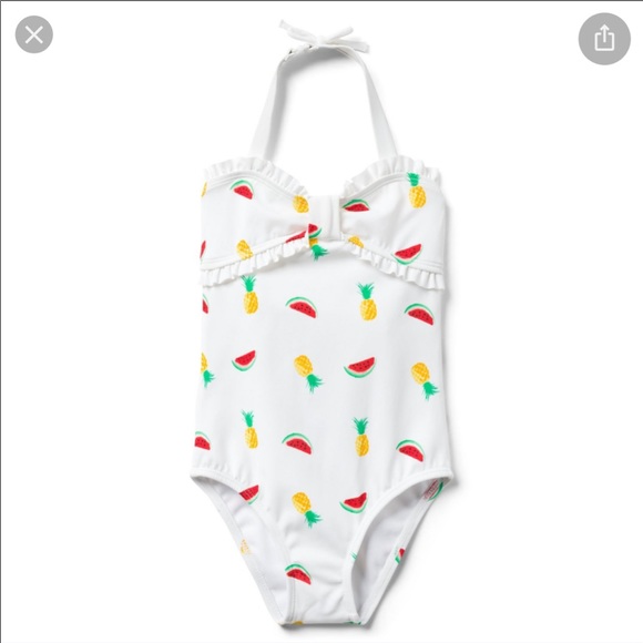 Janie and Jack Other - Janie & Jack White Fruit Print Swimsuit